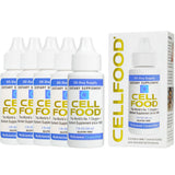 Cellfood frente del empaque mostrando frasco y beneficios resumidos