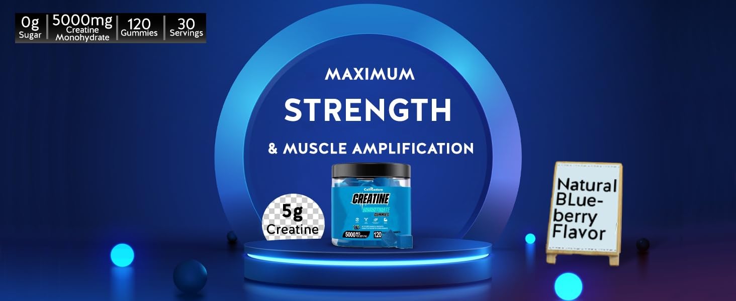 Ingredientes clave CellRestore creatina, L‑taurina y vitamina B12 resaltados para rendimiento