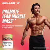 Etiqueta nutricional de Cellucor creatina mostrando 5 g por servicio