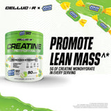 Cellucor polvo disolviéndose en vaso transparente, mezcla homogénea y fácil absorción