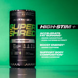 Cellucor persona tomando cápsula antes de entrenamiento energizante