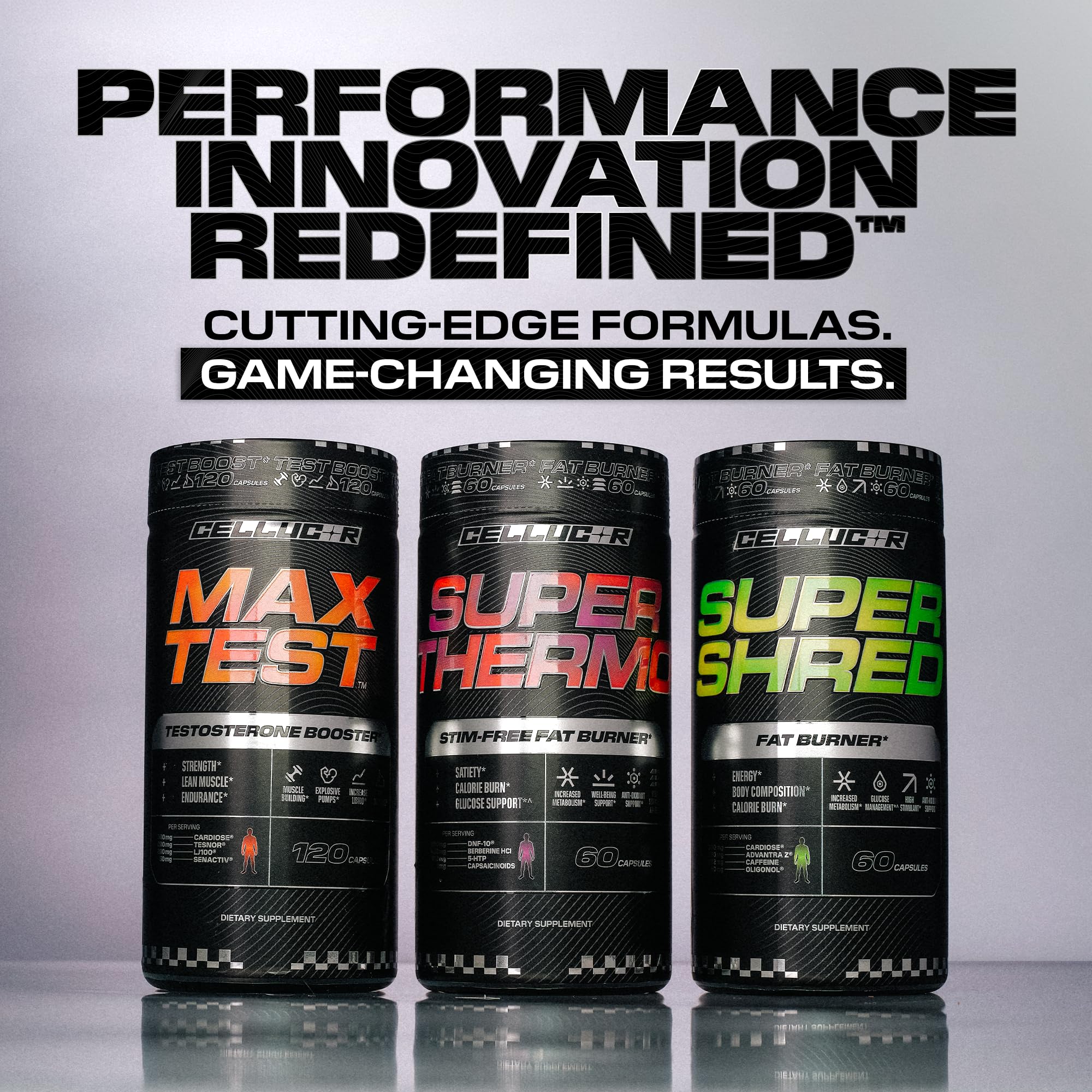 Cellucor Super Thermo botella junto a una libreta para comparar tamaño