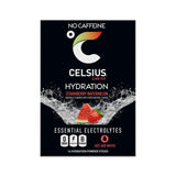 CELSIUS bebida en manos de atleta al aire libre, hidratación sin azúcar