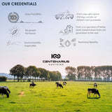 Centenarius etiqueta nutricional detallada con información de proteína y BCAA