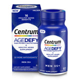 Centrum Age Defy frente del empaque mostrando el diseño y beneficio antiaging