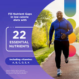 Centrum etiqueta con lista de ingredientes y porcentajes, claridad informativa