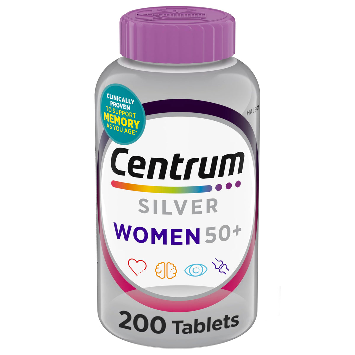Centrum frasco frontal mostrando etiqueta y beneficio multivitamínico