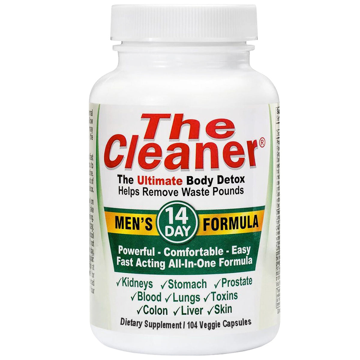 Century Systems The Cleaner vista frontal, envase claro y profesional