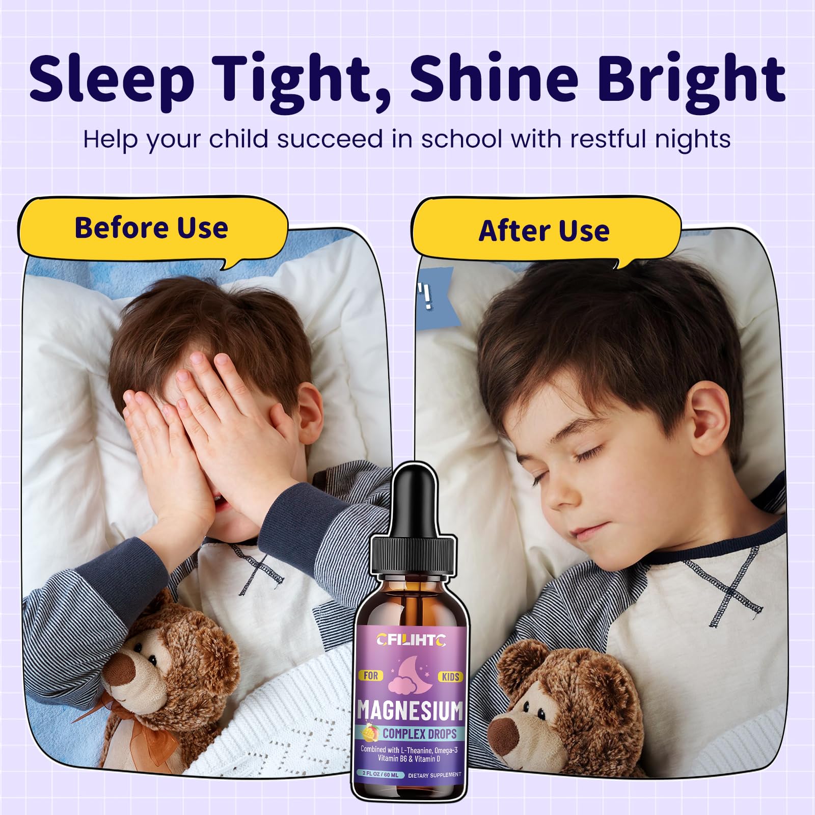 CFILIHTC mango y frasco destacando sabor agradable y mejor adherencia en niños