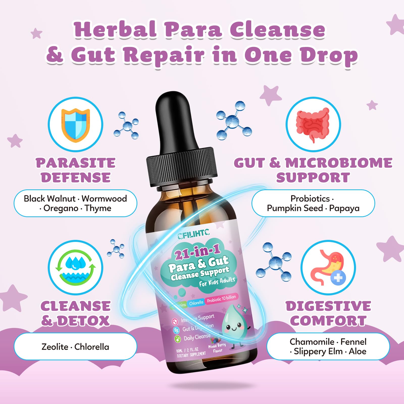 CFILIHTC etiqueta con lista de ingredientes y beneficios visibles para confianza