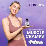 CGMLabs cápsula junto a una moneda muestra tamaño y dosis práctica