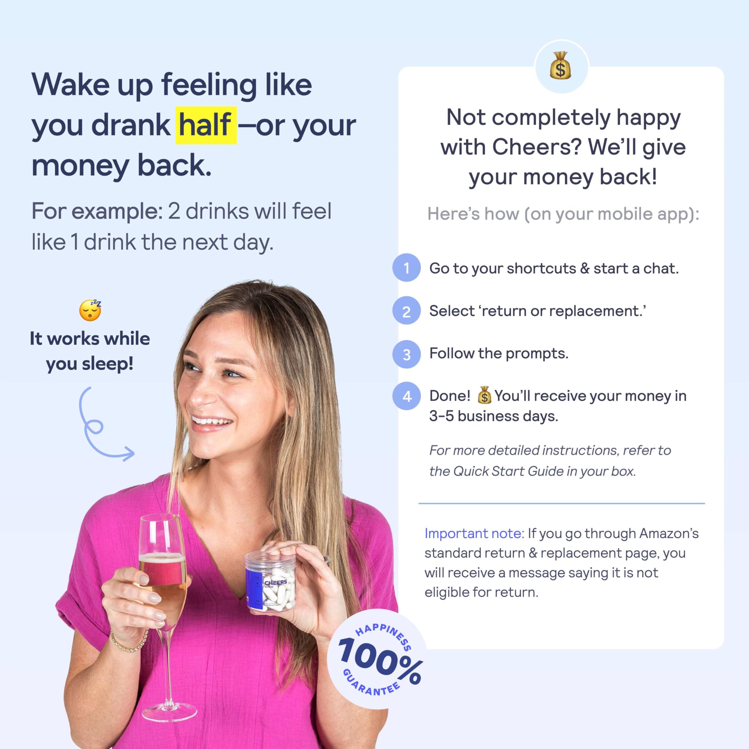 Etiqueta de Cheers con lista de ingredientes, transparencia y confianza