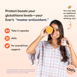 Cheers Protect primer plano de la etiqueta que muestra ingredientes clave