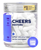 Cheers Restore frente del envase mostrando dosis y transparencia de fórmula
