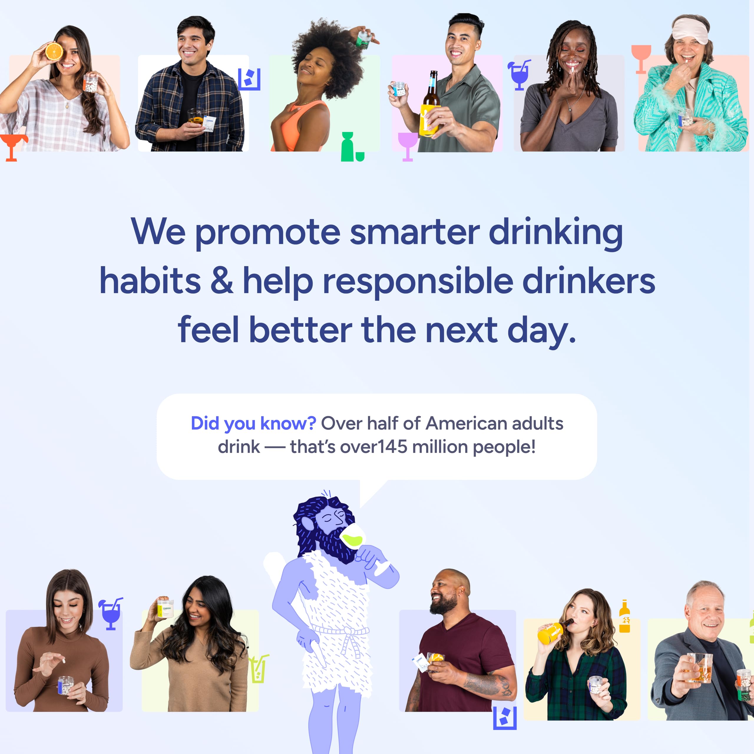 Cheers Restore ambiente social responsable con amigos disfrutando