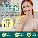 chenyayun frasco abierto con 120 softgels mostrando cantidad real
