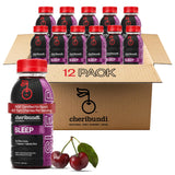 Cheribundi botella frontal 8 oz mostrando etiqueta y beneficio antioxidante
