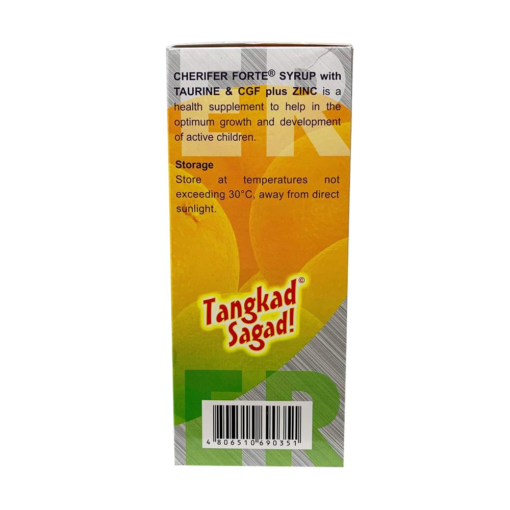 Cherifer etiqueta detalle ingredientes y guía de dosificación clara