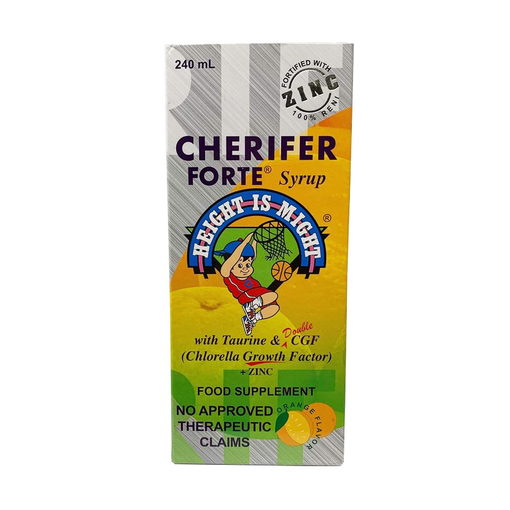 Cherifer botella junto a una mano para comparar tamaño y cantidad