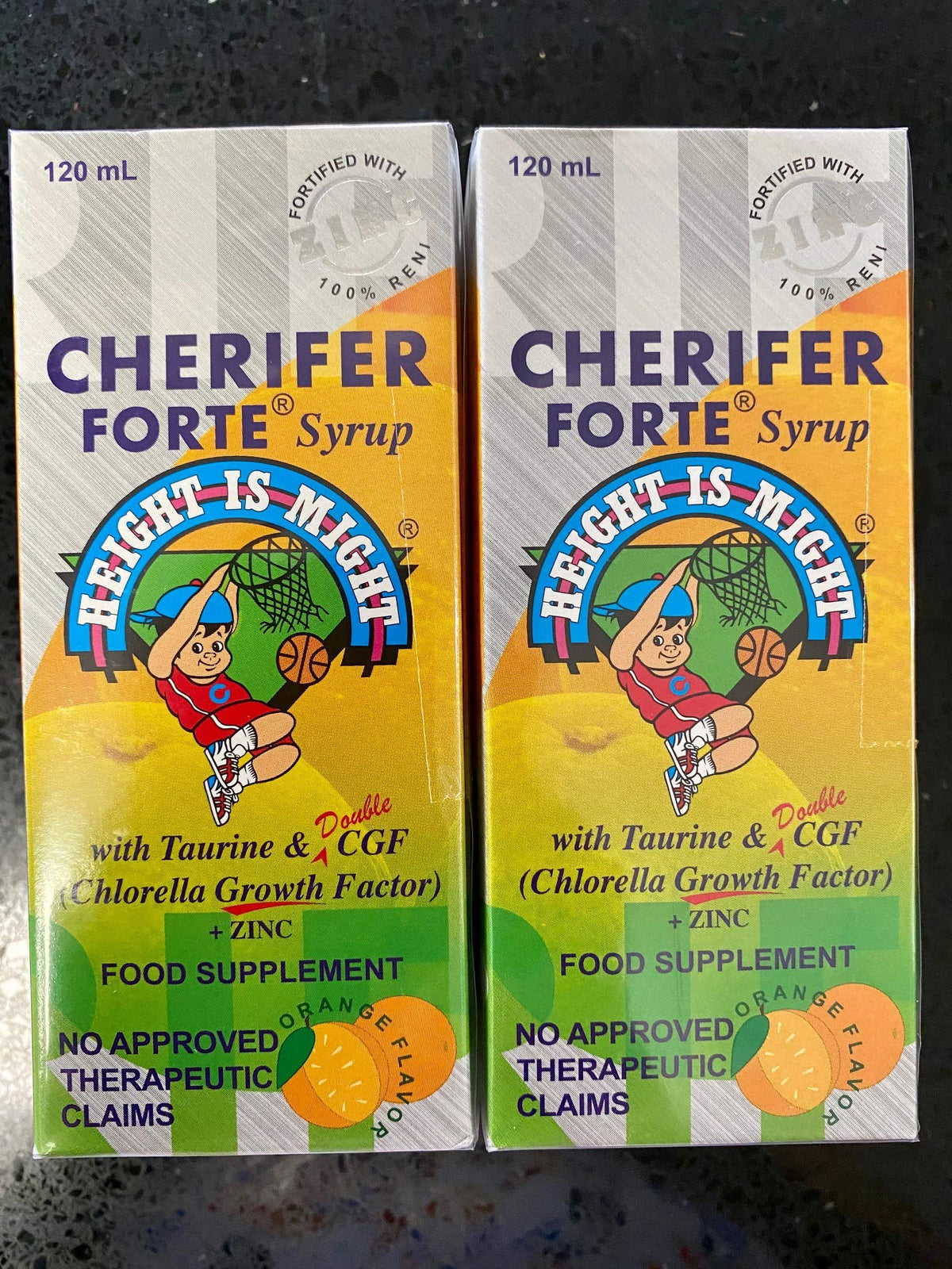 Cherifer frasco frontal mostrando etiqueta y beneficios nutricionales