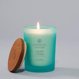 Chesapeake Bay Candle tapa con vetas madera preserva aroma y estética