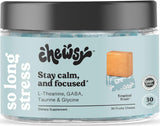 CHEWSY empaque frontal que muestra gominolas calmantes y beneficio práctico