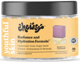 CHEWSY frontal del envase mostrando diseño y sabor raspberry lemonade beneficios prácticos