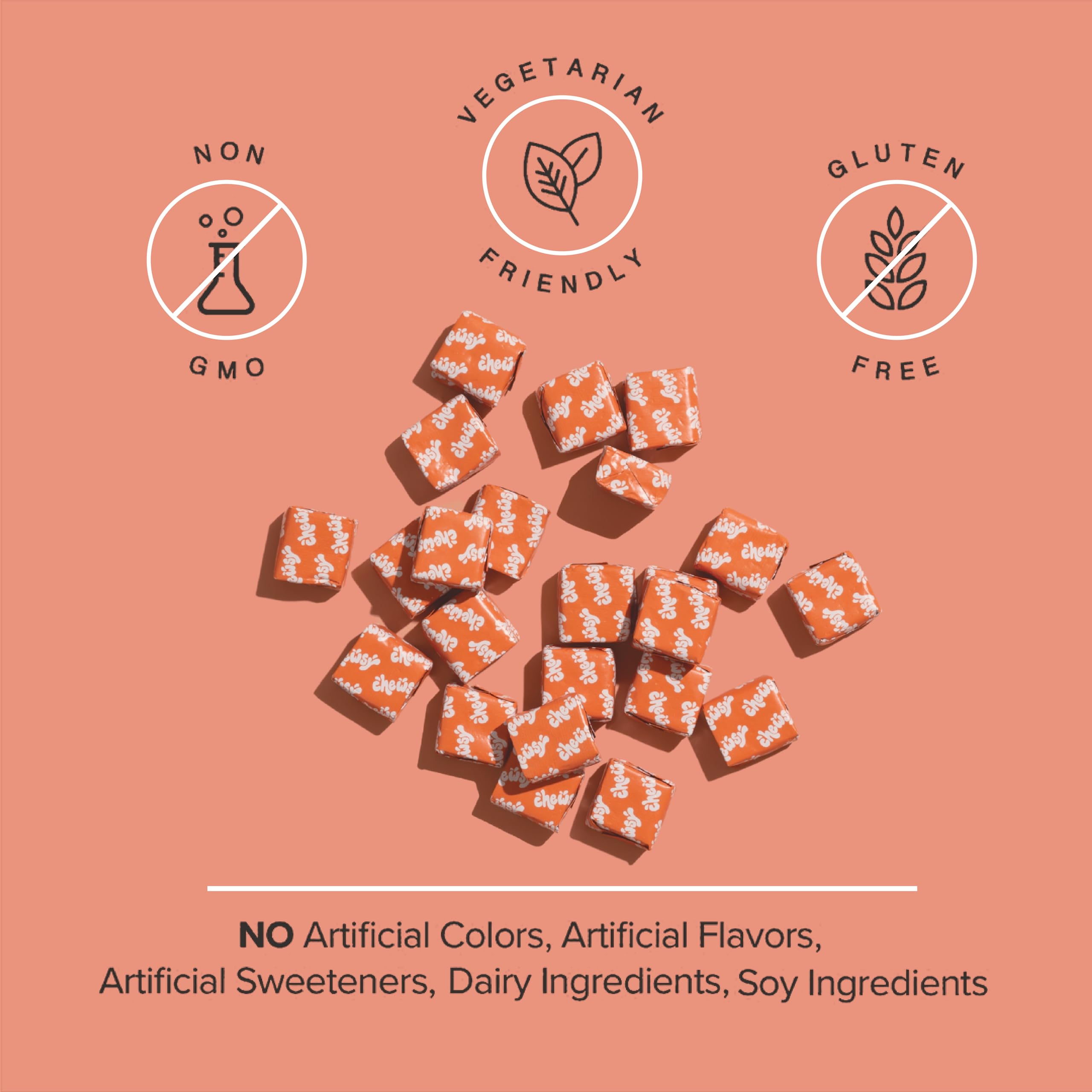 CHEWSY ingredientes: arándano, saúco, granada y açaí como superfoods