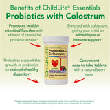 Comparación de tamaño de una tableta ChildBiotics junto a una moneda para referencia