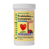 CHILDLIFE ESSENTIALS ChildBiotics frontal del envase mostrando 92 tabletas y beneficios visibles