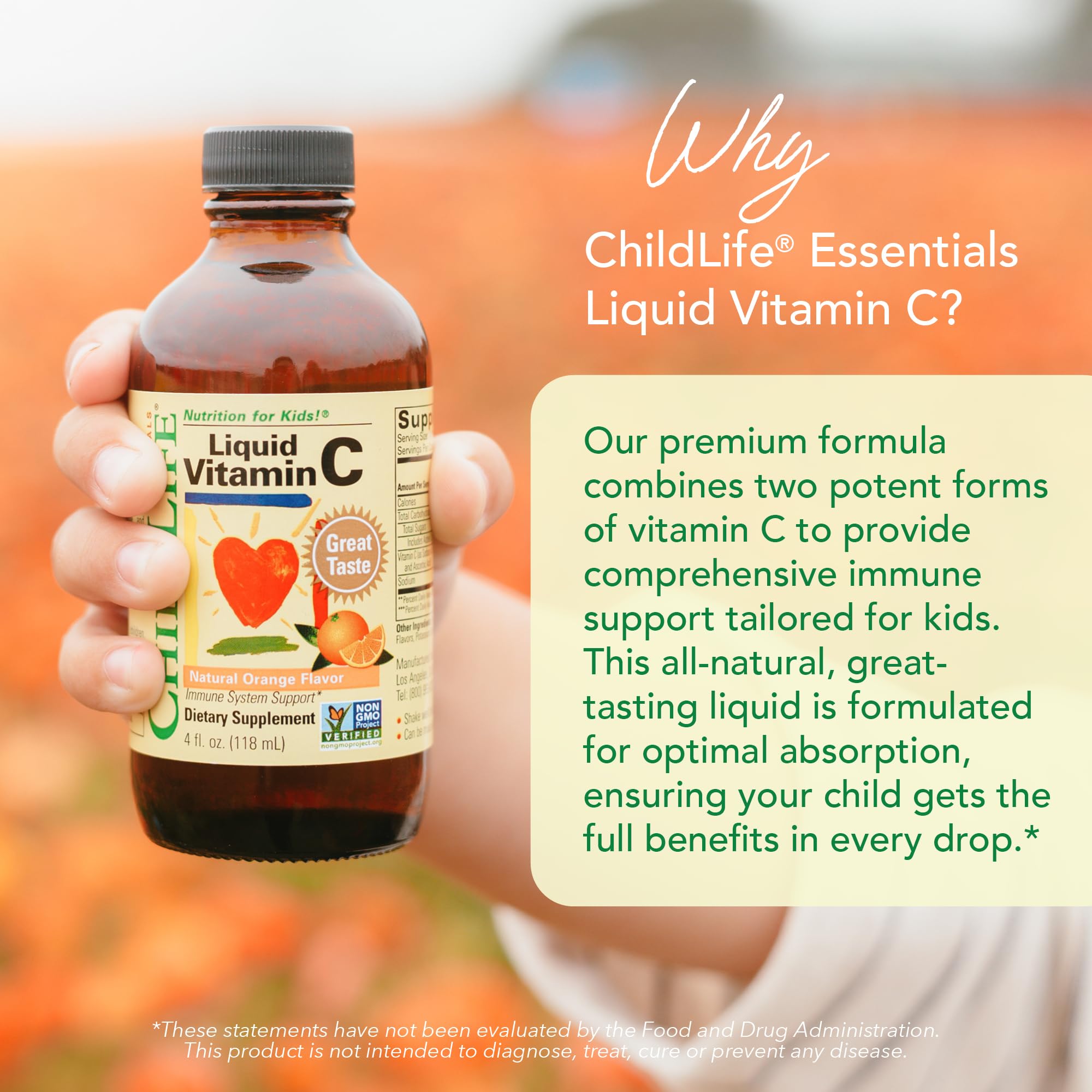 CHILDLIFE ESSENTIALS dosificación en cucharita fácil y precisa