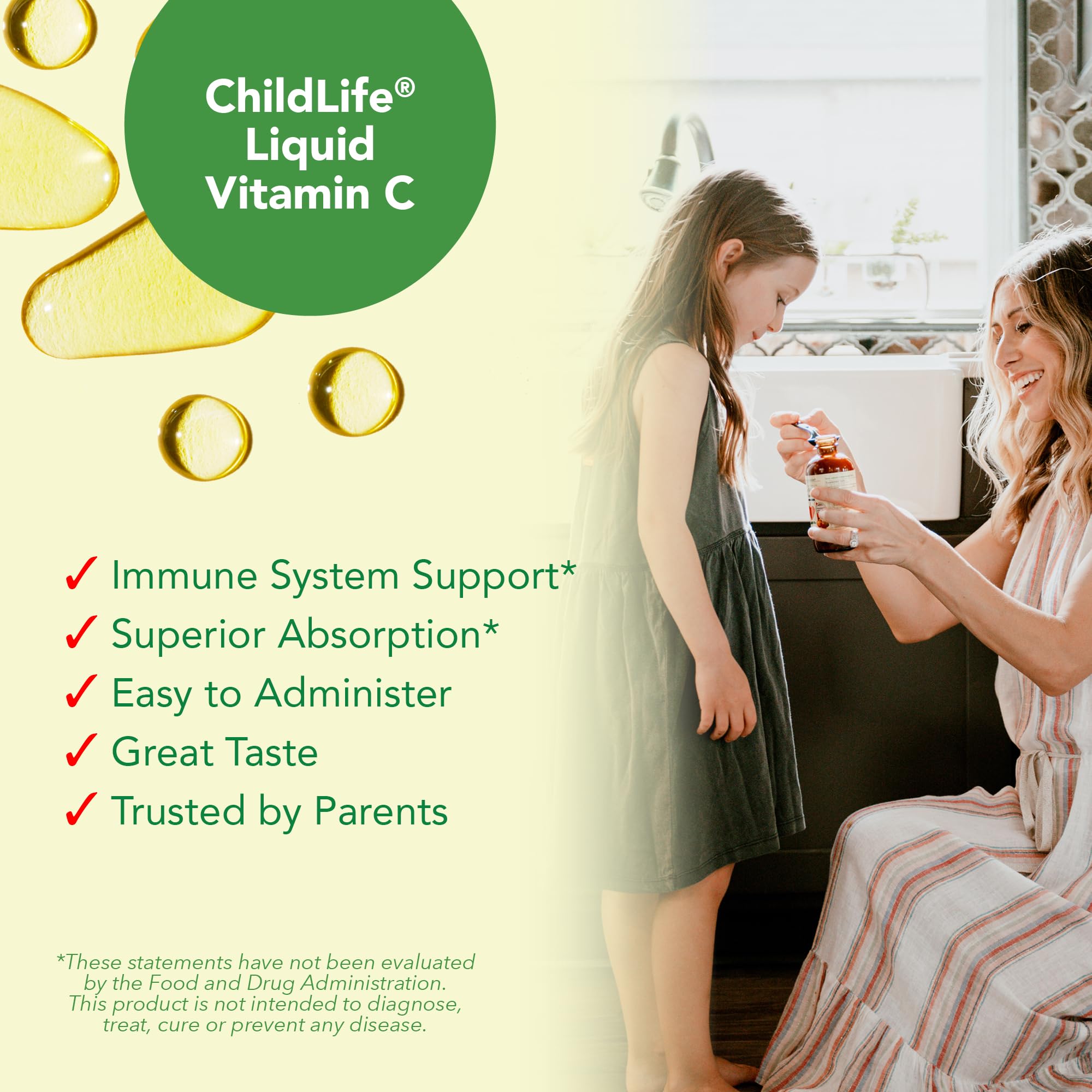 ChildLife Essentials etiqueta con ingredientes y beneficios, claridad en la composición