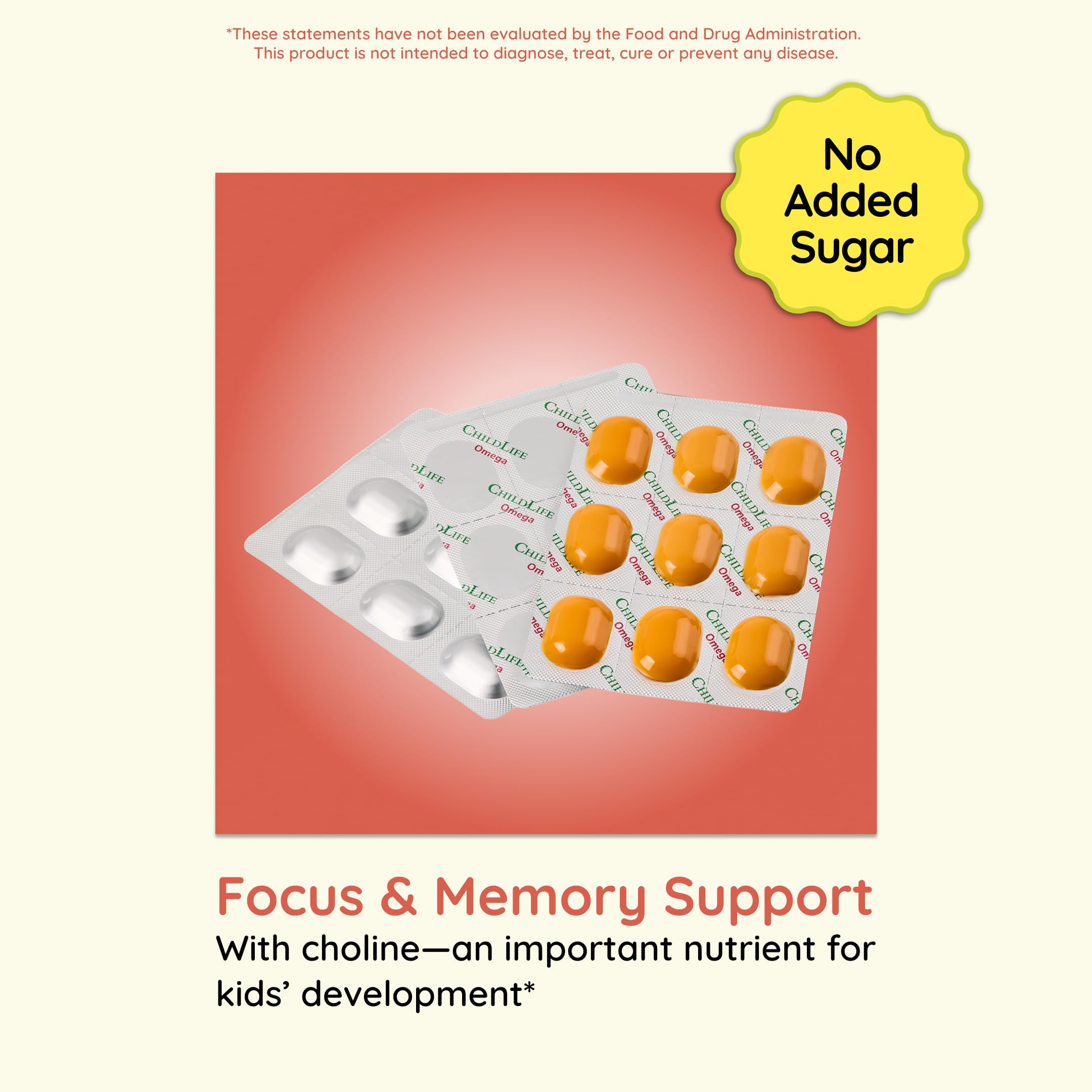 ChildLife Essentials etiqueta nutricional con datos de DHA, EPA y colina