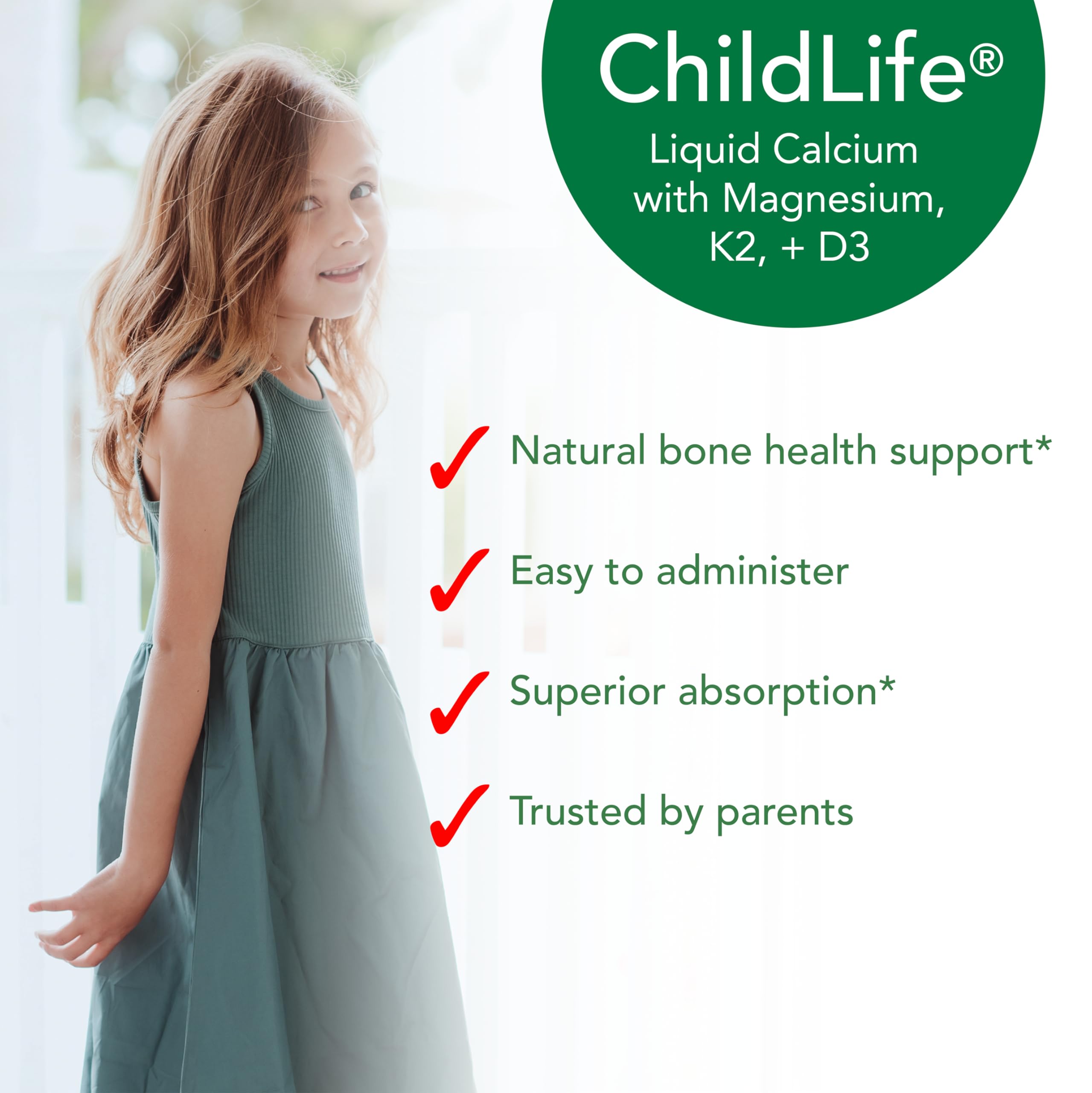 ChildLife Essentials etiqueta del producto con ingredientes y beneficios visibles