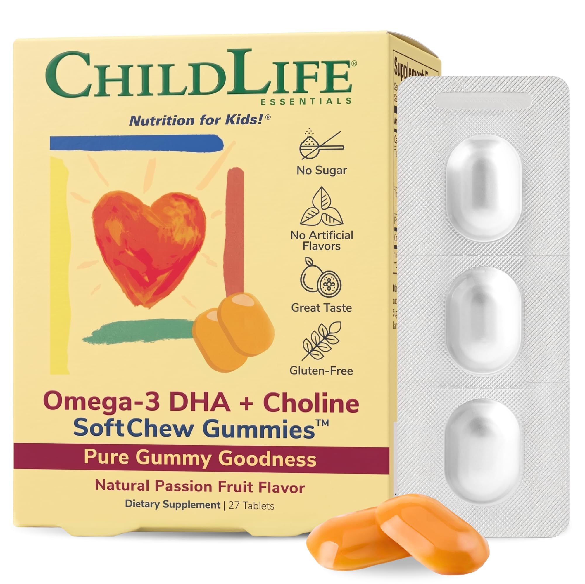 ChildLife Essentials frontal del envase mostrando beneficios y formato