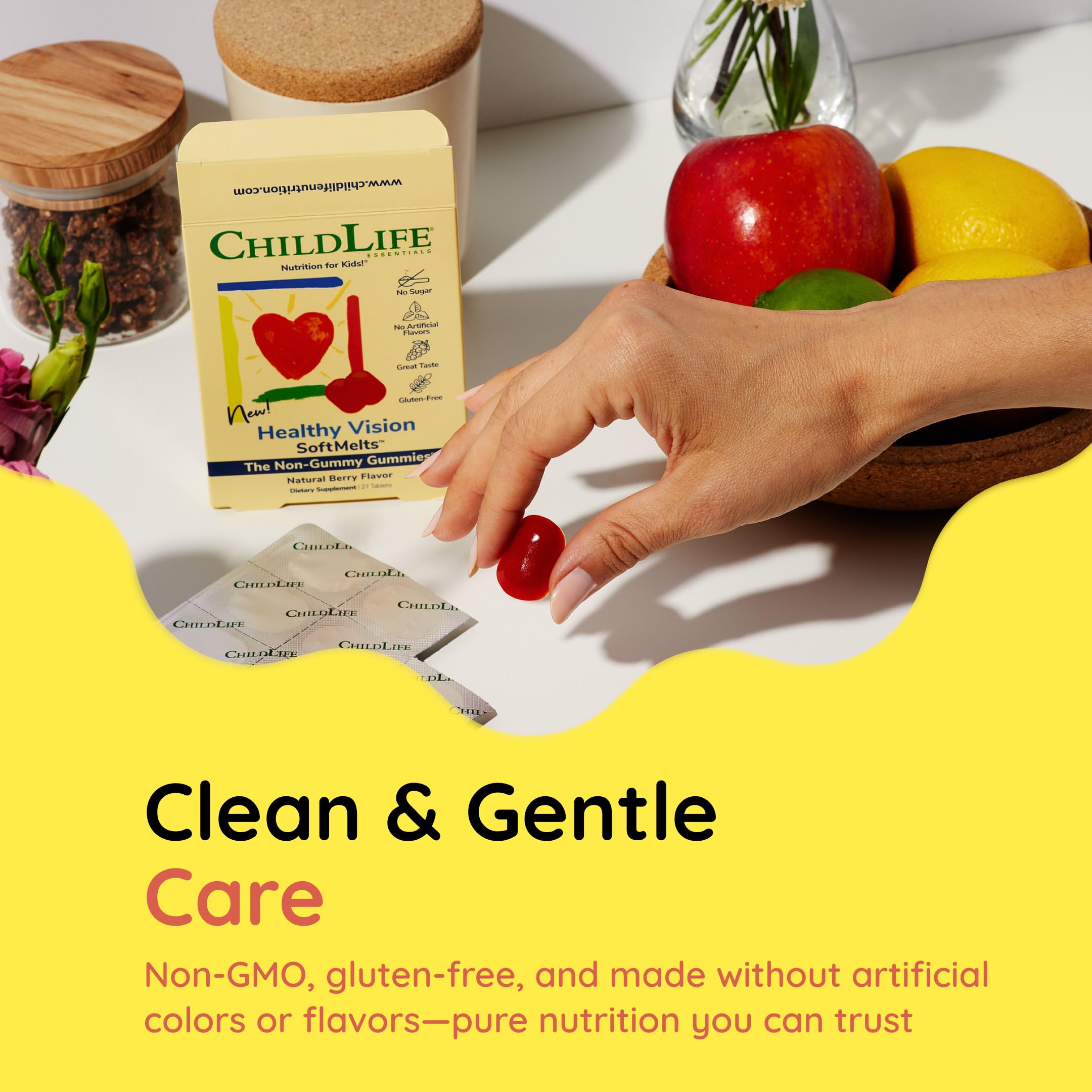 CHILDLIFE ESSENTIALS etiqueta nutricional y lista de ingredientes para transparencia y seguridad