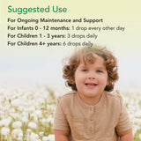 ChildLife Essentials frasco y frutas que sugieren sabor natural a baya