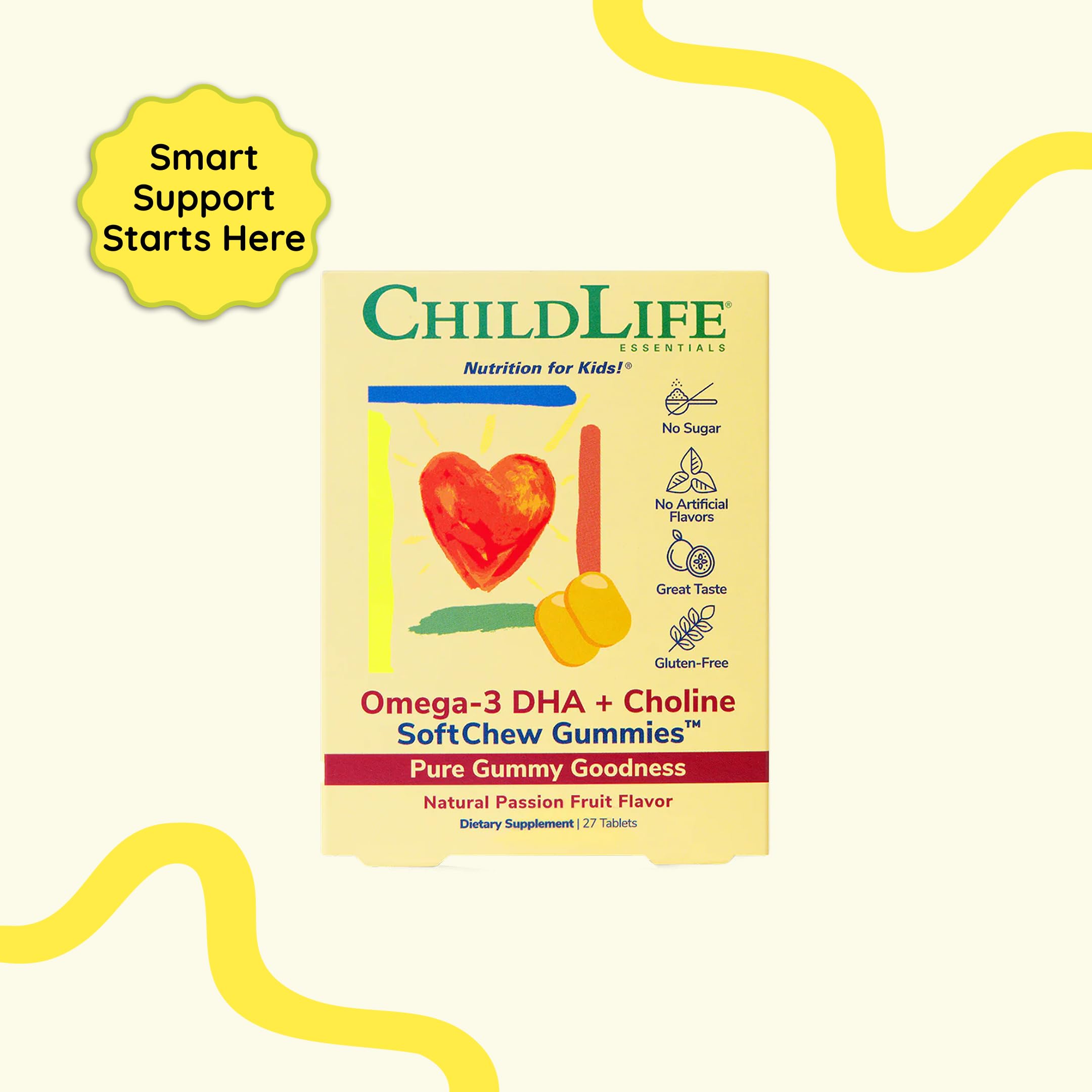 ChildLife Essentials tableta masticable en mano para administración fácil