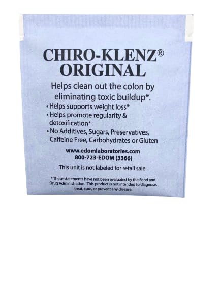 CHIRO-KLENZ caja junto a una mano para comparar tamaño real