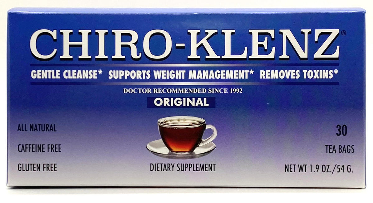 CHIRO-KLENZ frente del empaque mostrando 30 días y beneficios