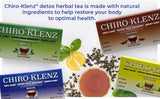 Chiro-Klenz close up de hierbas mostrando mezcla natural y calidad