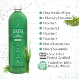 Chlorophyll Water botella en mano para hidratación práctica y portátil