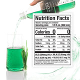 Chlorophyll Water comparativa de tamaño sobre mesa para referencia