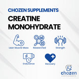 ChoZen polvo de creatina textura fina para disolución rápida