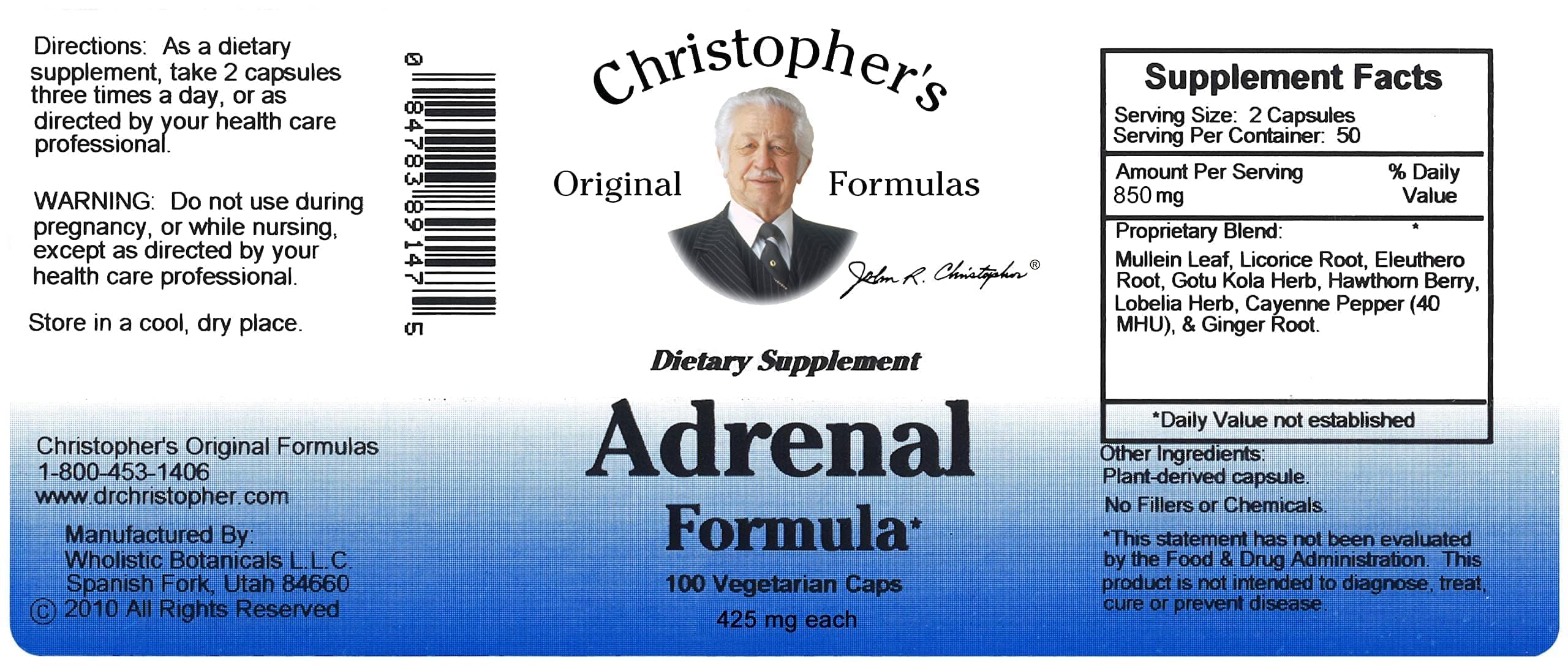 Christopher's Original Formulas mezcla de hierbas silvestres y orgánicas, apoyo natural