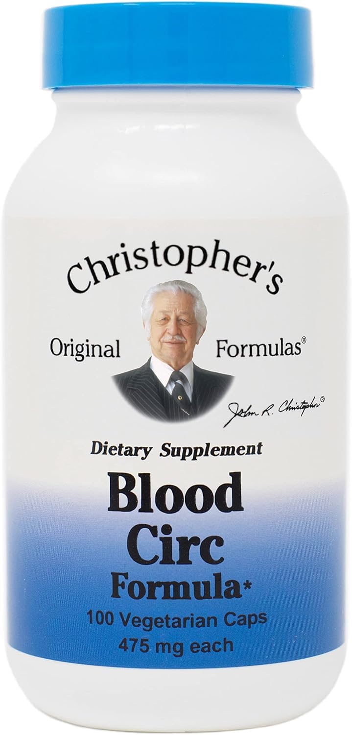 Christopher's frasco frontal mostrando etiqueta clara y beneficios naturales