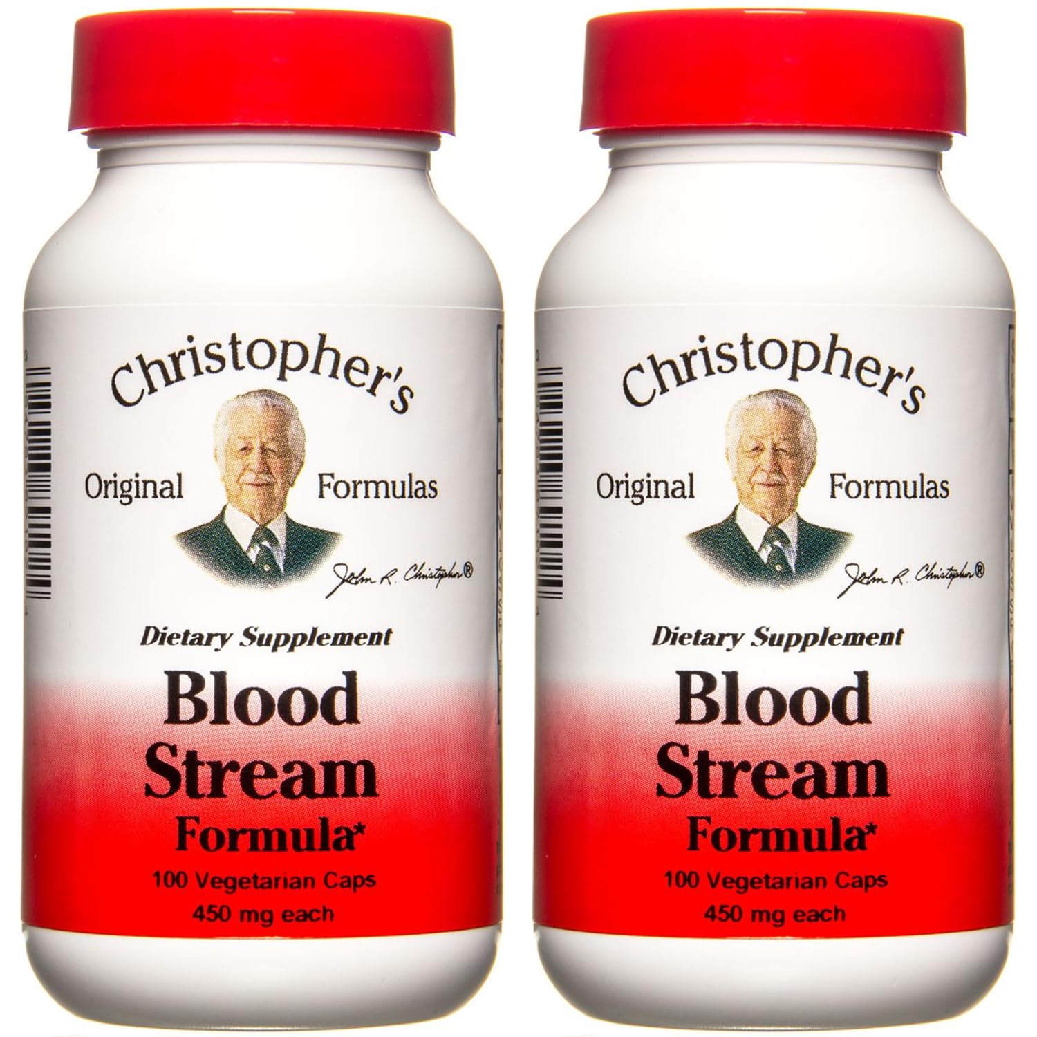 Christopher's Original Formulas frasco frontal mostrando etiqueta y beneficio circulatorio