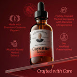 Christopher's cayena etiqueta con marca y claridad de ingredientes