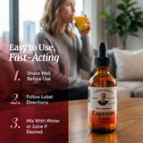 Christopher's cayena comparación de tamaño de 2 fl oz para referencia