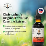 Christopher's cayena gotas en vaso para mezcla y consumo cómodo